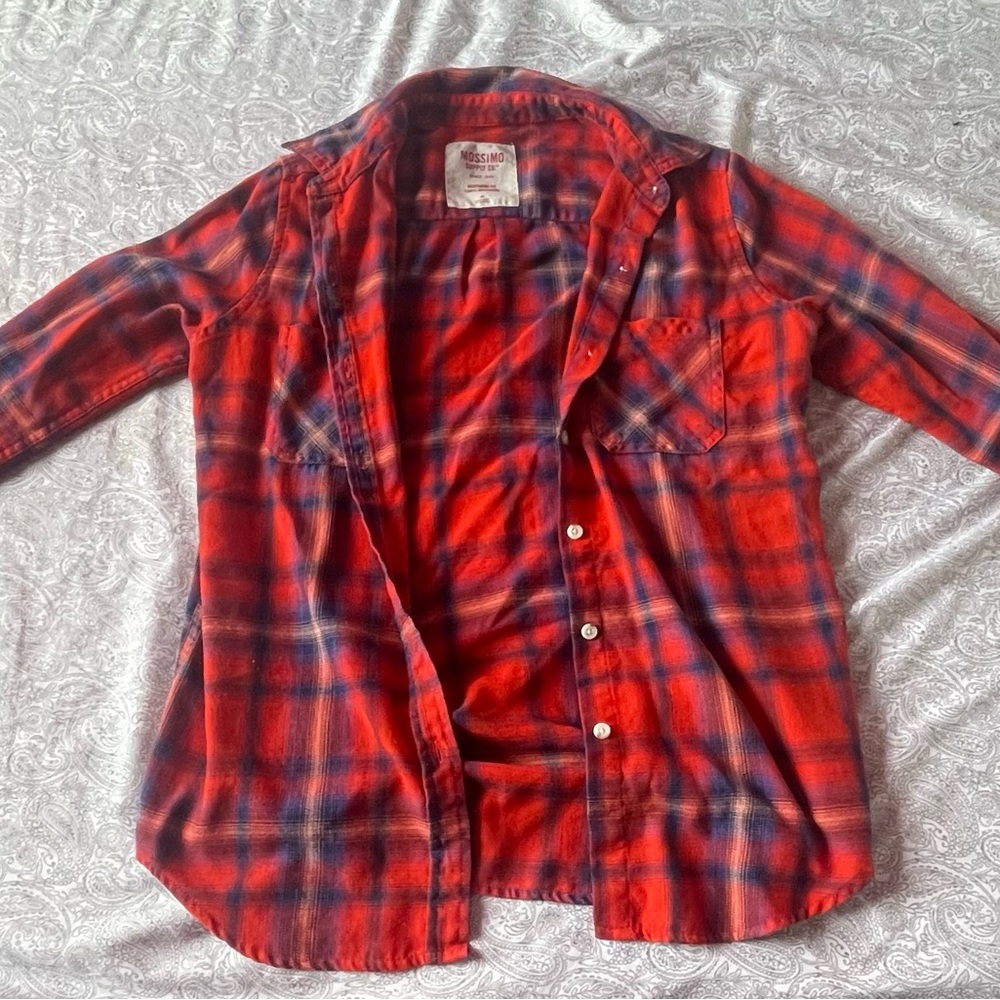 Red plaid shirt